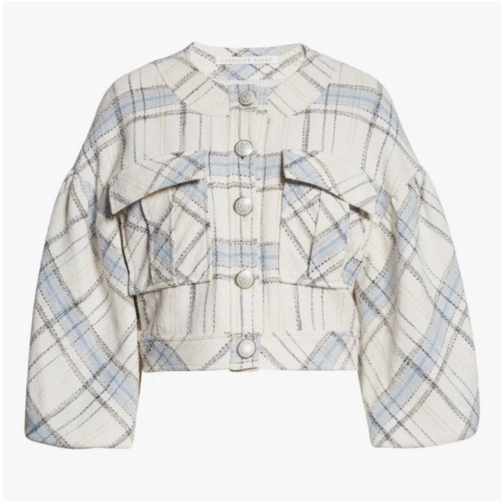 Veronica Beard Nickolai Plaid Women's Jacket - Size 0 - Picture 9 of 11